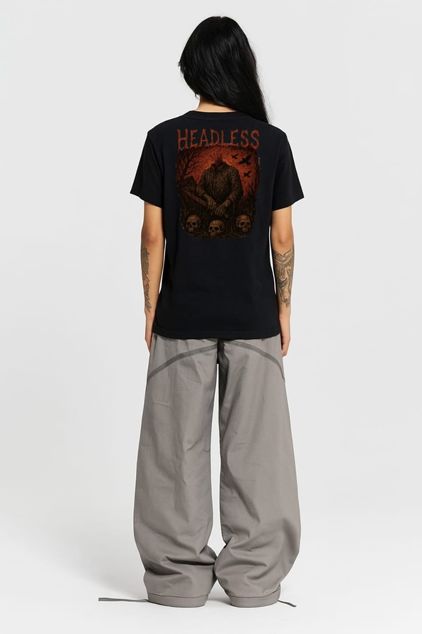 Camiseta headless bordada exclusiva