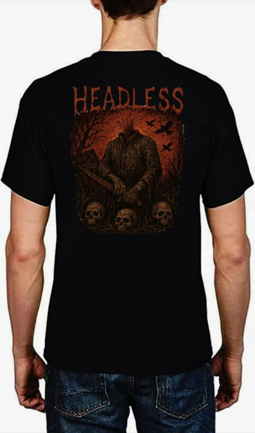 Camiseta headless bordada exclusiva